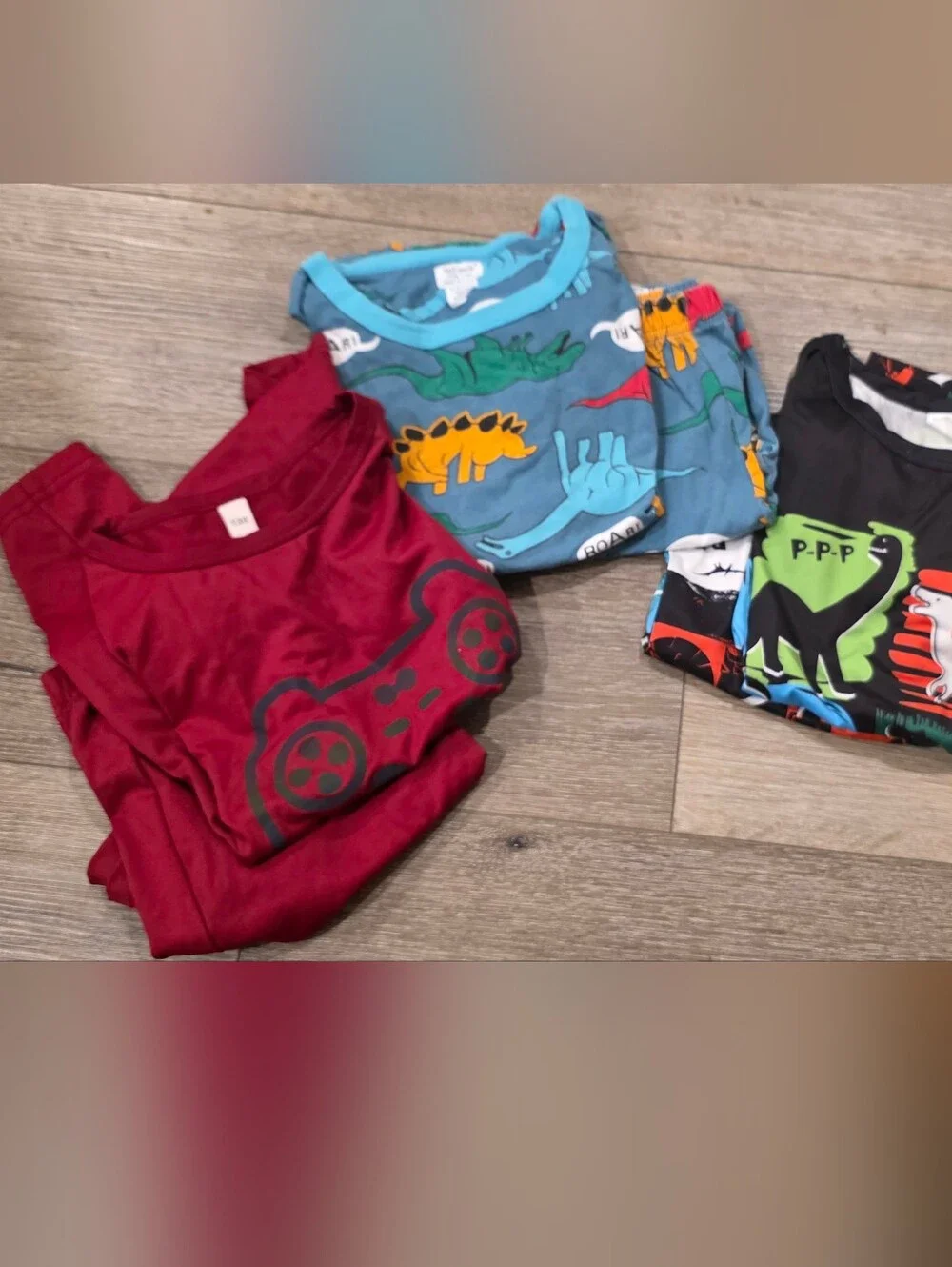 Kids Dinosaur & Toy Graphic Pajama Short Sets - Pack of 3